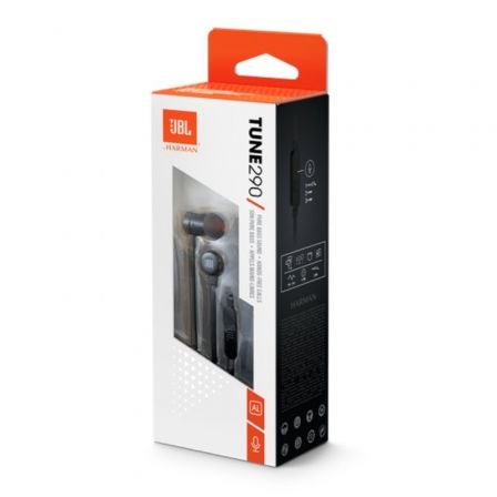 JBL TUNE 290 Auriculares Intraaurales con Sonido Pure Bass, Negros